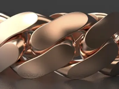 Cuban Link Ring - 8 MM - All sizes 3D print model