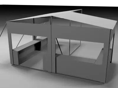 Clothe-Tent tent Free 3D model