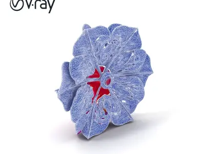Vibrant Floral Design Model Pack Low-poly 3D model