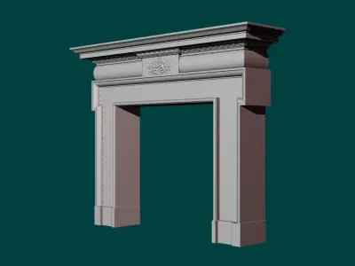 Georgian style fireplaces series No10 3D model
