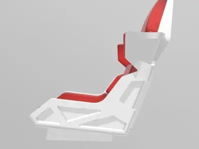TOMs GUNDAM STYLE RACING SEAT FOR 1 24 SCALE AUTOS AND DIORAMAS 3D print model