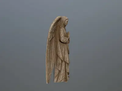 greek statue Low-poly 3D model