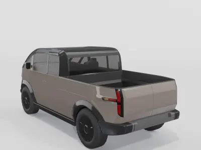 Canoo Pickup Brown 3D model