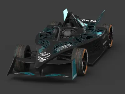GENBETA Formula E Season 2025 PBR 3D model