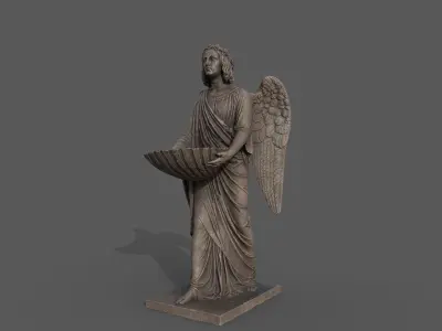 Baptismal Angel Low-poly 3D model