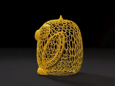 Owl figurine 3D print model