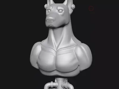 Doberman Pinscher 3D print model