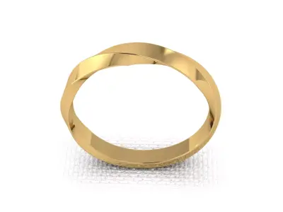 Ready-made gold ring for 3D printing 3D print model