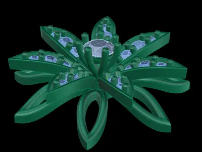 light weight Earring-23 3D print model