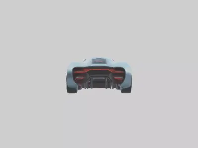 Futuristic Concept Car model 3D model