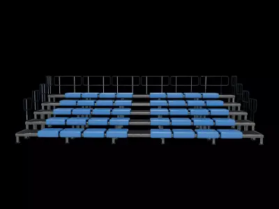 bleacher module 3D model