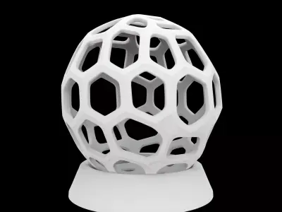 Lattice Sphere Sculpture 3D Printable Model 3D print model