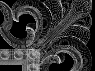 3d stl model photo frame or mirror for cnc router 3D print model 3D print model