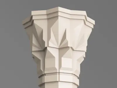 Classic Islamic Architectural Column 004 3D model