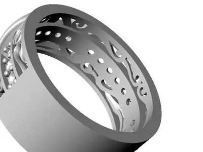 Elegant Diamond Eternity Ring  3D print model