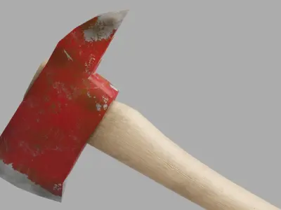 3D Fire Axe  3D model