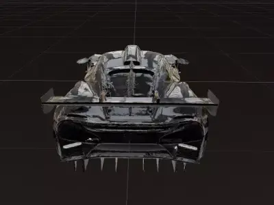 Modern Sports Car - High Quality 3D Model 3D model