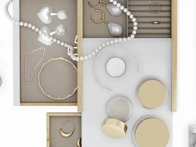 Jewelry box set 3D model