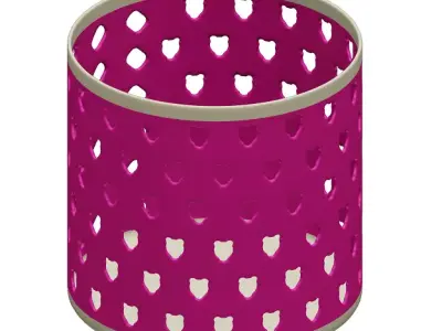 Plastic Stationery Organiser 3D model