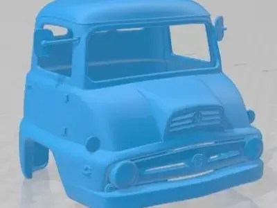 Thames Trader 55 1956 Printable Body Cabin Truck 3D print model