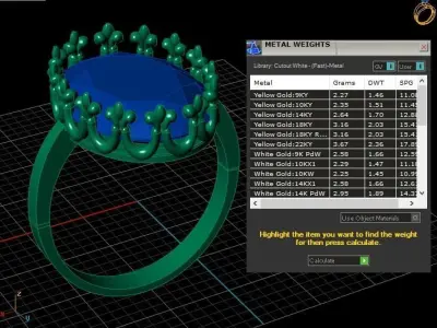 Women Fashion Ring 3d Printable Model 3D print model