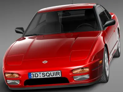 Nissan 240 SX silvia S13 1989 1994 3D model