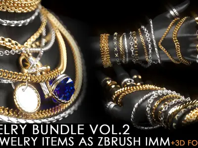 50 jewelry items vol2 3D print model