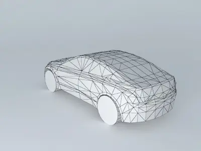 NEG car  template Free 3D model