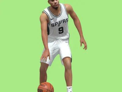 Tony Parker San Antonio Spurs 3D model