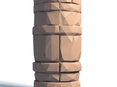 Tiki Totem Stylized Tribal Sculpture for 3D Printing 2 3D print model