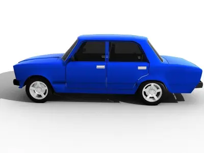lada 2107 Low-poly 3D model