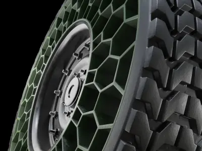 Future NPT Tire Low-poly 3D model