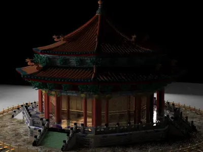 Chinese ancient house 3D model 50