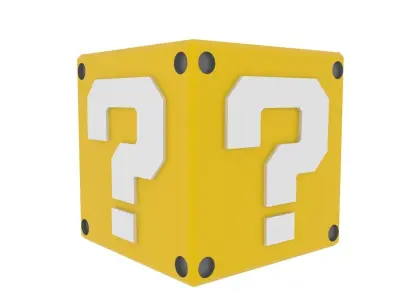 Mariobros Cube Low-poly 3D model