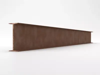 Steel Beam IPN 200 - European Standard - DIN 1025-1 Low-poly 3D model