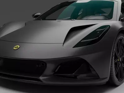 Lotus Emira 2023  Low-poly 3D model