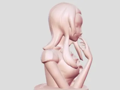 girl bust 3D print model