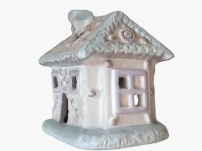 Little house Low-poly 3D model