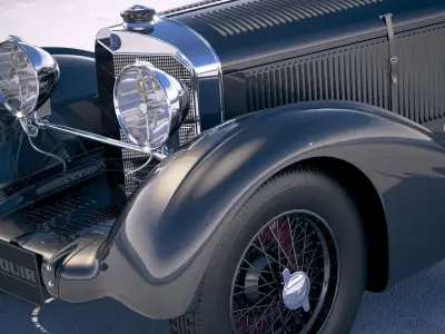 Mercedes 710 SSK Trossi Roadster 1930 bonneville 3D model