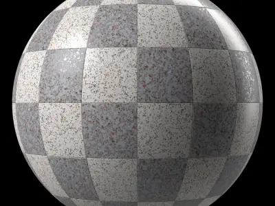 Terrazzo Materials 26- Terrazzo Tiling - Sbasr Pbr 4k Seamless Texture