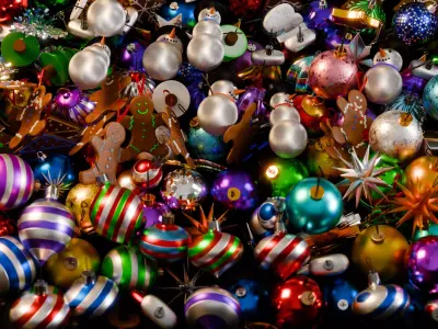 Christmas Ornaments Asset Pack 3D model