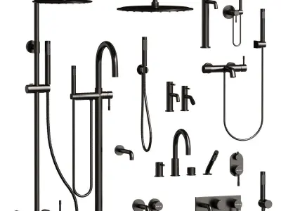 Faucet set Boheme Uno 3D model