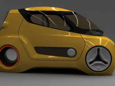 Kancil EV 5 v2 Trike Concept 2021 3D model