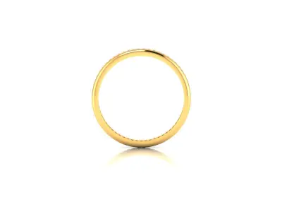 Solitaire Engagement Wedding Ring 3D print model 3