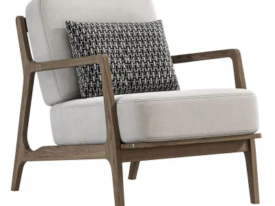 Verity Lounge Armchair By Polyandbark 3D model