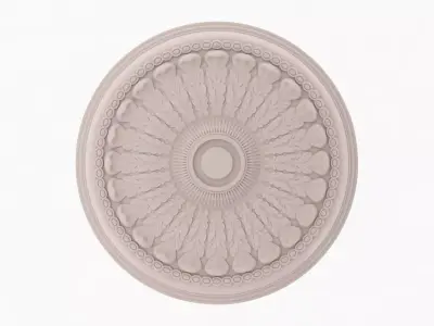 Classic Ceiling Medallion 15 3D model
