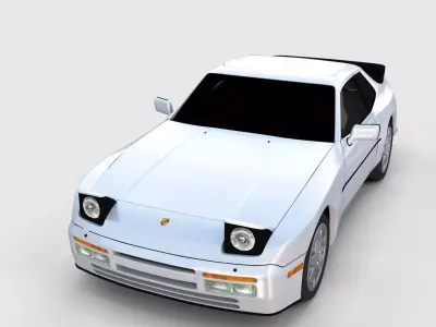 Porsche 944 S2 rev 3D model