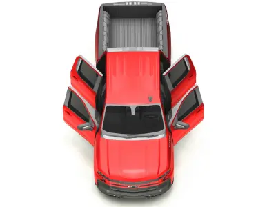 Pickup Car 3-V5 Low-poly 3D model