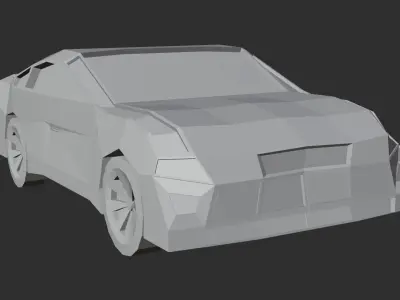 Poly - Build Car Low-poly 3D model
