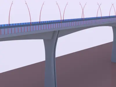 Road bridge 2023 3D model